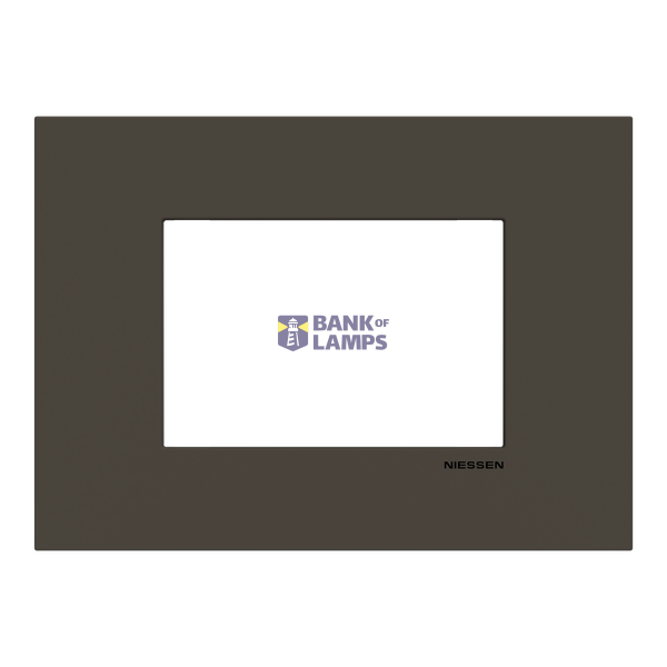 Frame - 1-gang / 3-modules - Niessen logo - Anthracite image 1