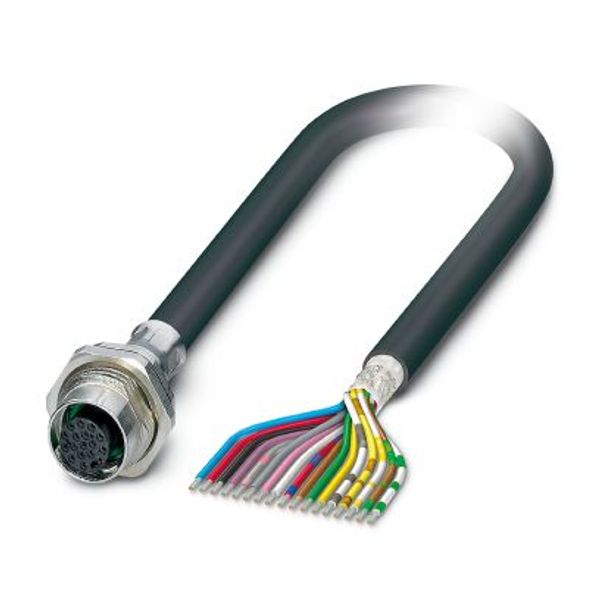 SACCBP-FS-17CON-M16/2,0-PVCSCO - Device connector, rear mounting image 2
