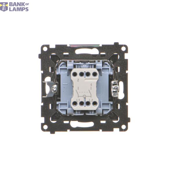 Double socket outlet with earthing for IP44 version with frame seal, with shutters, (module), Simon 24, IP20/IP44, 16A, graphite mat, Flap color: Same as a cover image 1