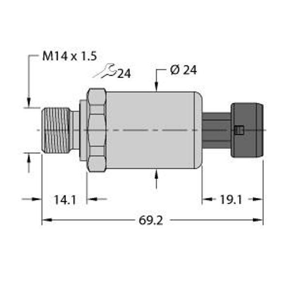 Pressure Transmitter With Current Output (2-Wire)   PT600R-2119-I2-MP11 image 1