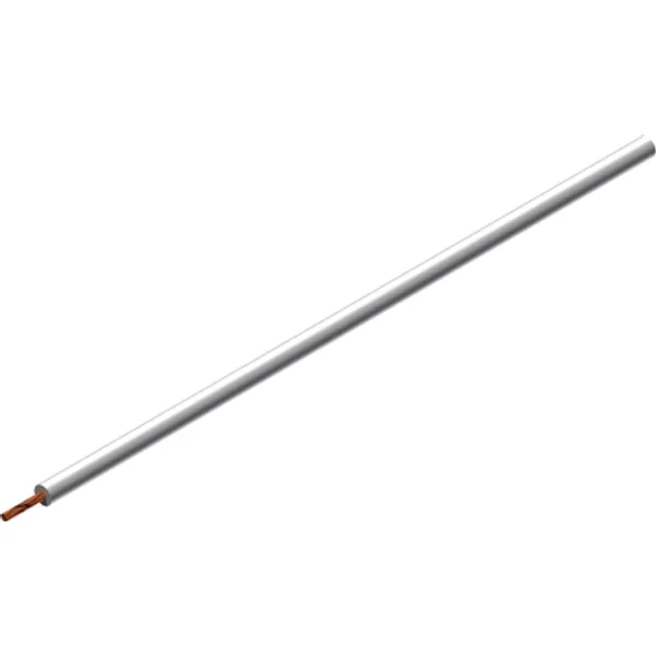 Silicone-switching strand, extremely flexible, halogen free, Cableline, 0.5 mm², 256 x 0.05 mm, white, outer Ø 2.7 mm, 61.7605-10029 image 1