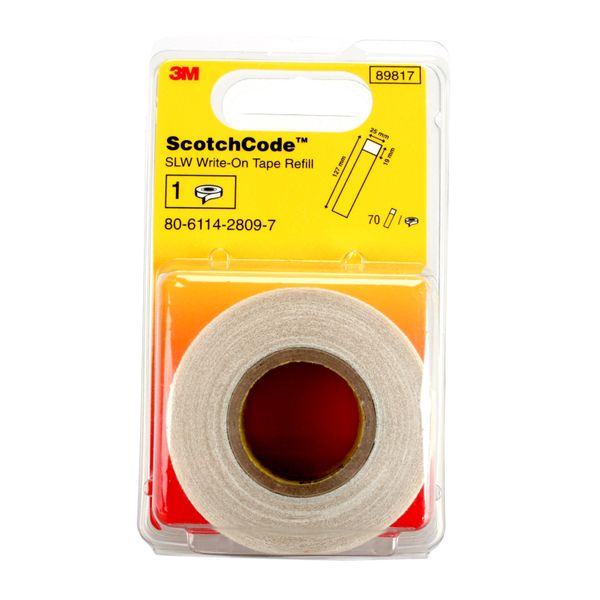 3M™ ScotchCode™ Wire Marker Tape Refill Roll, 25 mm x 127 mm image 1