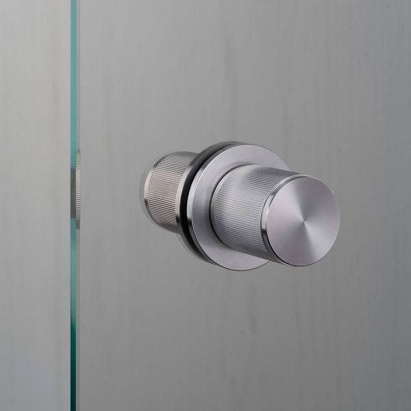 DOOR KNOB / FIXED / DOUBLE-SIDED / LINEAR / STEEL image 1