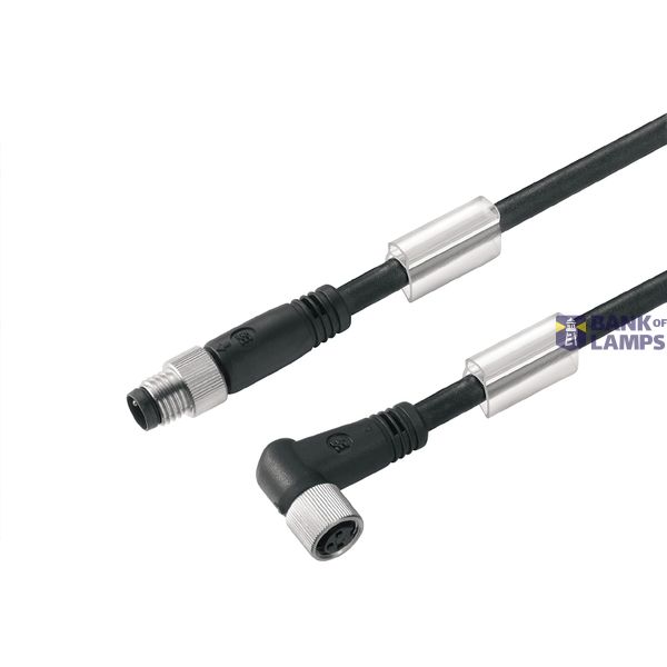 Sensor-actuator Cable, M8 / M8, Number of poles: 4, 0.3 m, pin, straig image 1