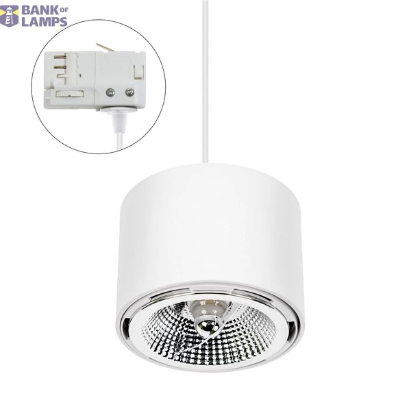 CHLOE AR111 SURFACE MOUNTED GU10 250V IP20 120x85mm WHITE round fixed TRACK image 7