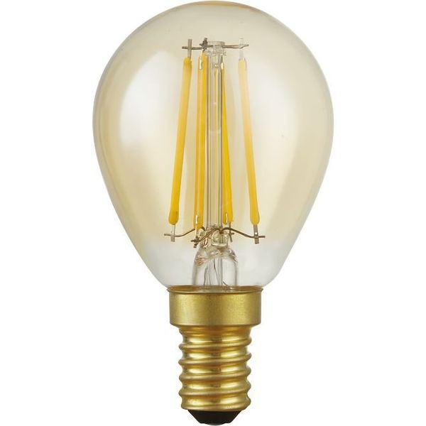 LED E14 Fila Ball G45x80 230V 470Lm 4.7W 922 AC Gold Dim image 1