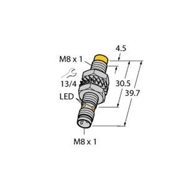 Inductive Sensor With Increased Switching Distance   NI5-M08-VN6X-V1141 image 1