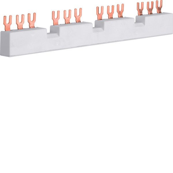Busbar 4 motor starters 3P fork 10mm² image 1
