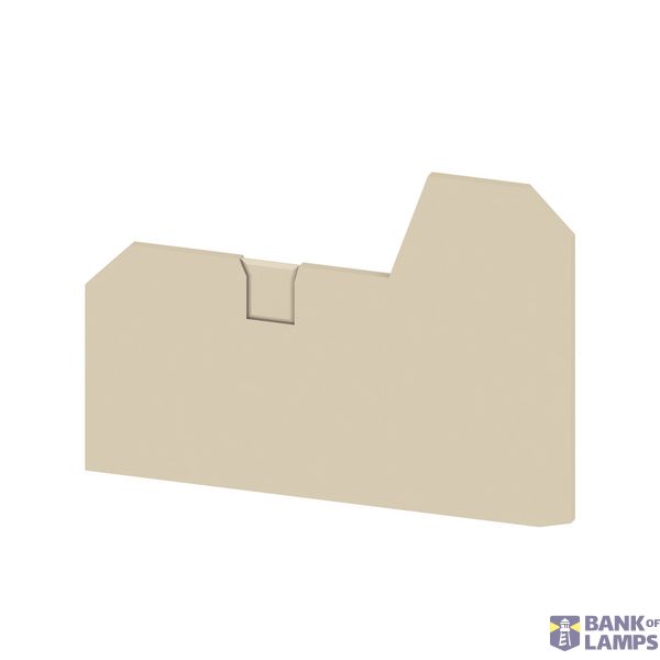 End plate for terminals, dark beige, Height: 89.1 mm, Width: 2.2 mm, V image 1