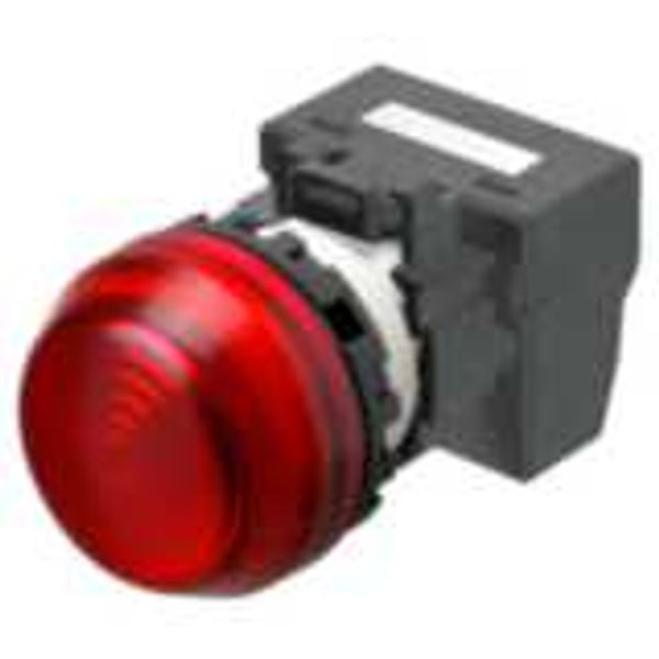 M22N Indicator, Plastic semi-spherical, Red, Red, 24 V, push-in termin A2265073A image 2