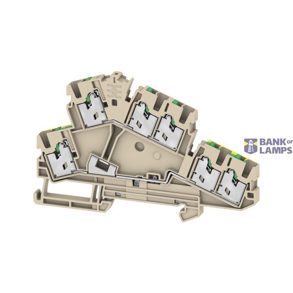 Multi-tier modular terminal, SNAP IN, dark beige, 2.5 mm², 800 V, Numb image 1