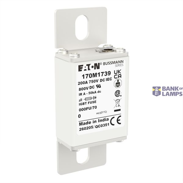 High speed square body fuse, 125 A, AC 690 V, compact size 1, 45 x 59  image 5