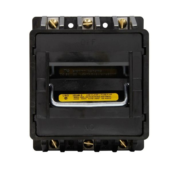Fused disconnector, low voltage, 30 A, AC 600 V, 3P, UL, CSA image 2