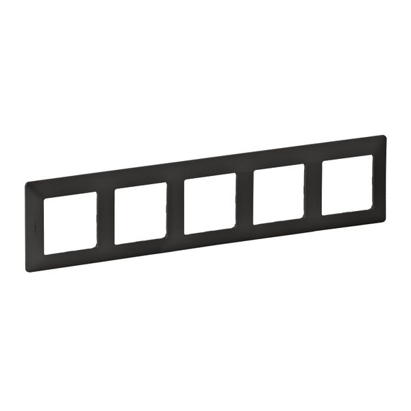 5 GANG PLATE GRAPHITE VL image 1