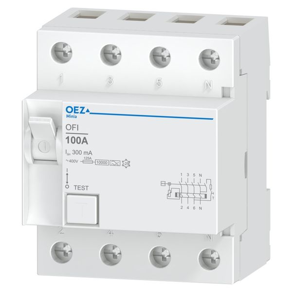 Residual current circuit breaker OFI-100-4-300A image 1