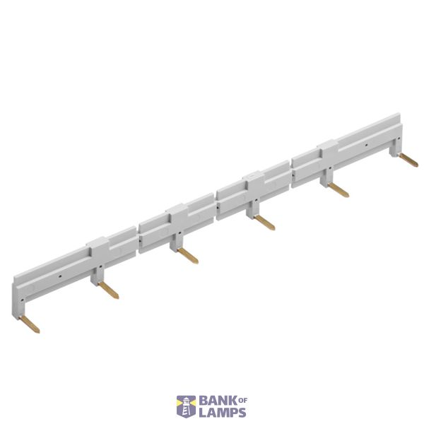 Cross-connector (relay), grey, 10 A, Number of poles: 6, Pitch in mm:  image 1