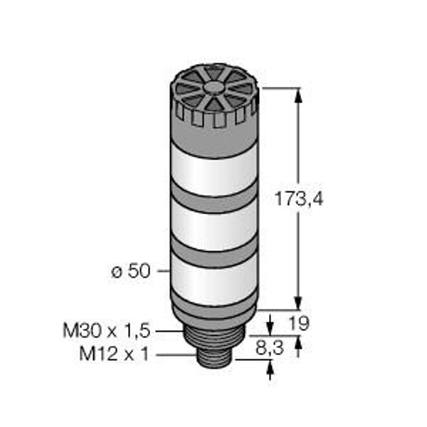 LED Signal Light Tower Light   TL50GYRAQ image 2