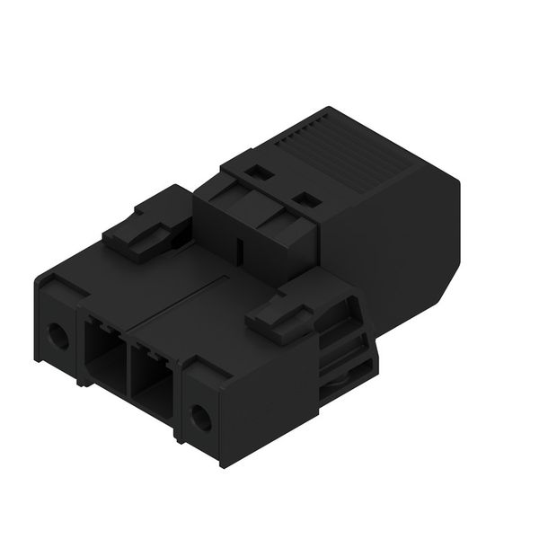 PCB plug-in connector, male plug, 7.62 mm, Number of poles: 2, 180°, PUSH IN without actuator, Tension-clamp connection, Clamping range, max. : 10 mm², Box image 4