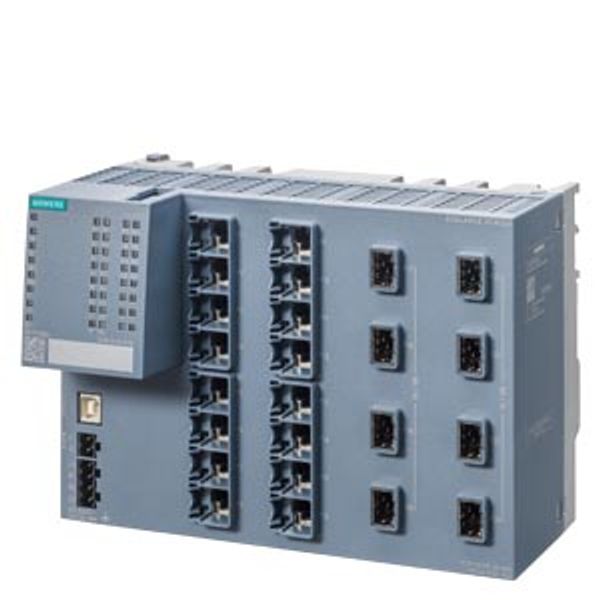 SCALANCE XCM324 managed layer 2 IE switch, 16 x 10/100/1000 Mbit/s RJ45 image 1