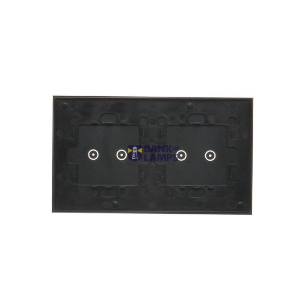 Double computer socket RJ45 category 6 with anti-dust cover, (module), black matt image 2