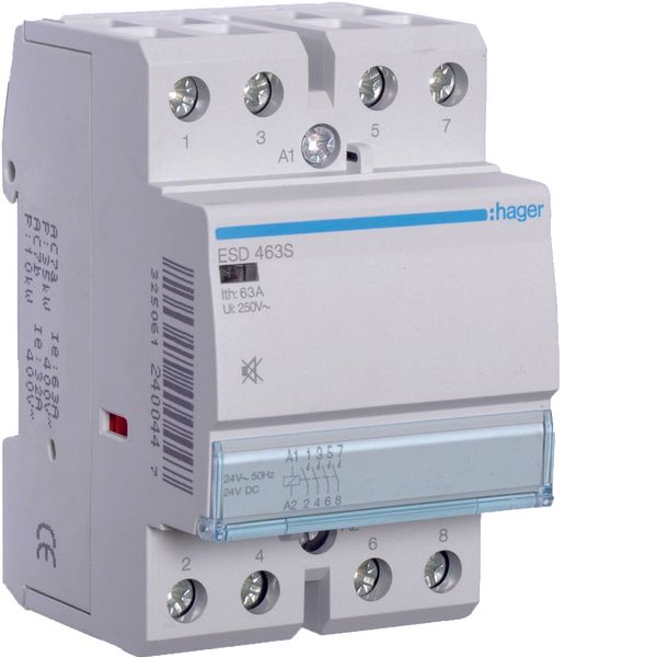 Humfree Contactor 63A, 4NO, 24V image 1