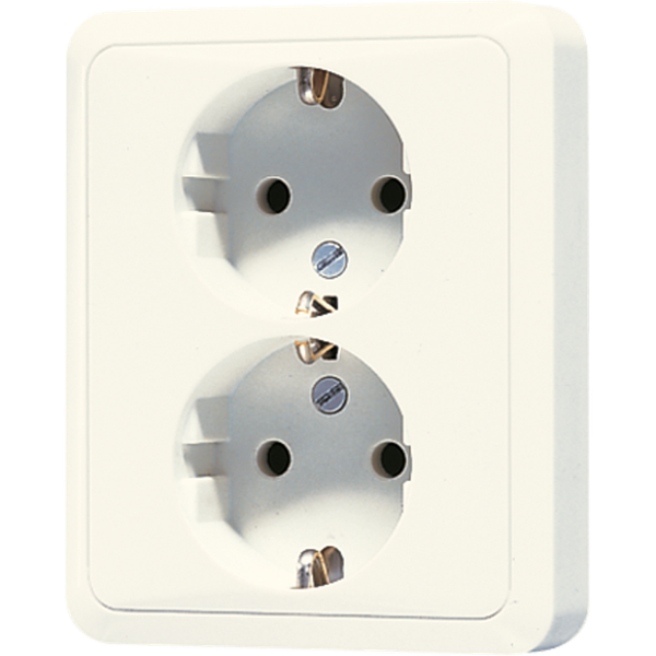 2-gang SCHUKO® socket 5022U image 1
