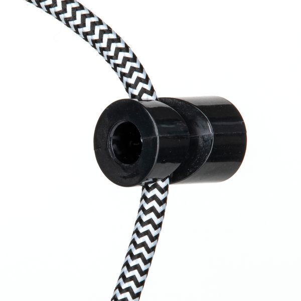 Ceiling/Wall Cord Grip Tube Plastic Black image 2