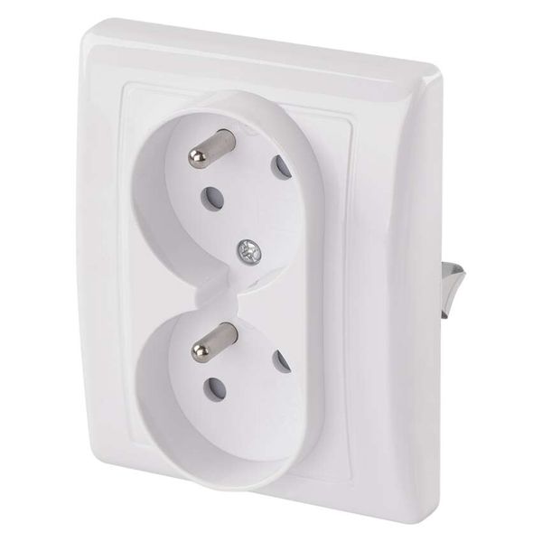 Double Socket, white image 1