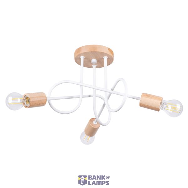 EMBER 3 WHITE CHANDELIER image 2