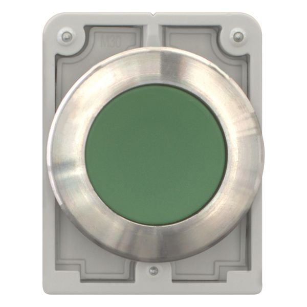 M30I-FDR-G Pushbutton, RMQ-Titan, flat, maintained, green, blank, Front ring stainless steel image 4