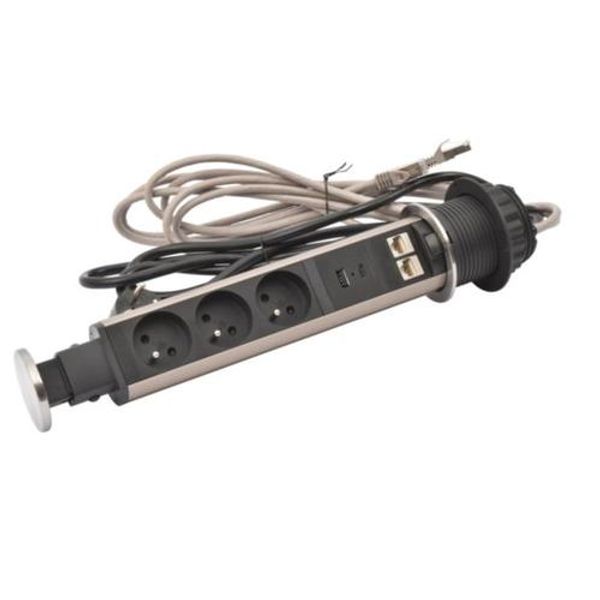 TOWER60 3PC FB 2RJ USB AC CORD image 1