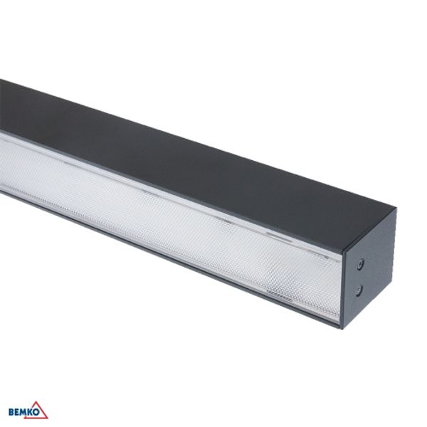 LINEAR FIXTURE QUALIS 112CM 30W 4K GRAPHITE PC MIKRO image 1