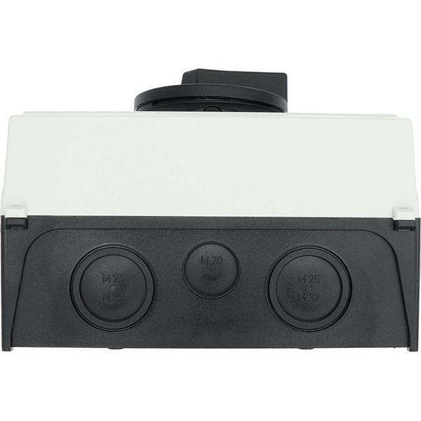 P3-63/I4/SVB-SW Main switch, P3, 63 A, surface mounting, 3 pole, STOP function, With black rotary handle and locking ring, Lockable in the 0 (Off) position image 22