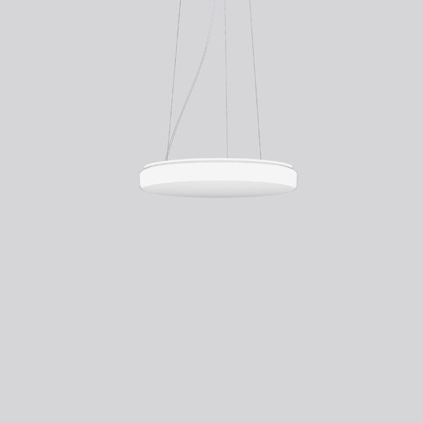 Flat Polymero Kreis Slim, 24 W, 2600 lm, 830, white, Phase-cut Pendant image 1