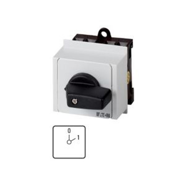 T0-1-8201/IVS ON-OFF switches, T0, 20 A, service distribution board mounting, 1 contact unit(s), Contacts: 2, 60 °, maintained, With 0 (Off) position, 0-1, Design n image 2