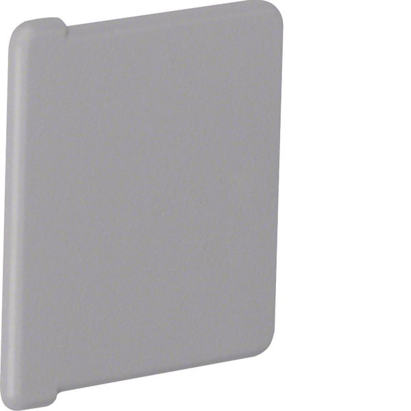 End cap made of PVC for slotted panel trunking BA6 40x40mm stone grey image 3