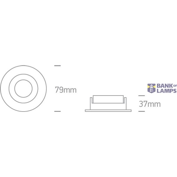 WHITE GU10 10W GOLD REFLECTOR DARK LIGHT image 4