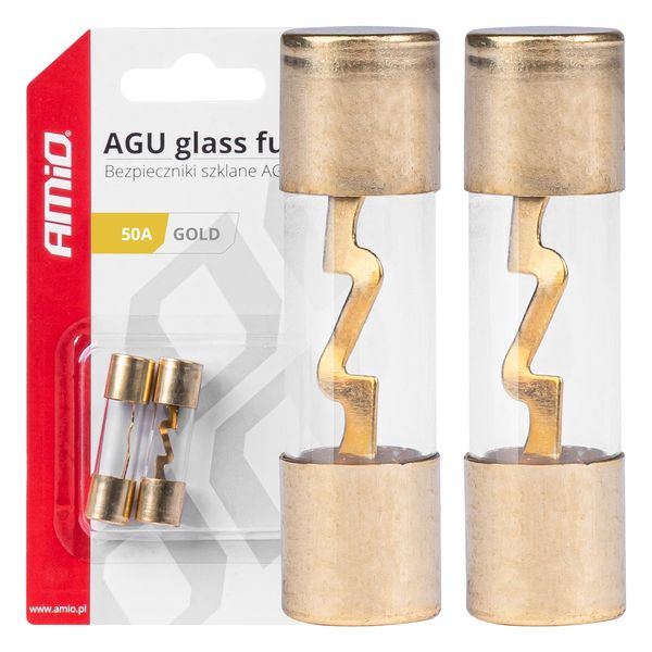 Car AGU glass fuses 50A AMIO-03486 image 1