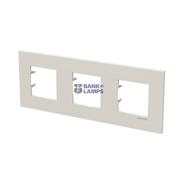Frame 3-gang / 2+2+2-modules - Niessen logo - S - Dune image 2