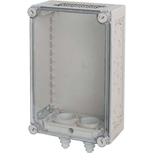 KST32-125 Panel enclosure, with gland plate and cable glands, HxWxD=187.5x250x150mm image 4