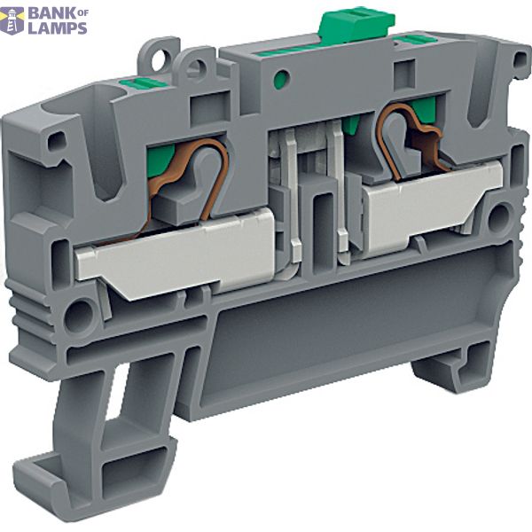 Self-clamping terminal with disconnector EFS400GR 4 mm², gray image 1