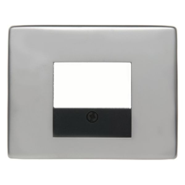 Center RJ-datacont.ds. 2-sc, birch Arsys, stainless steel image 1