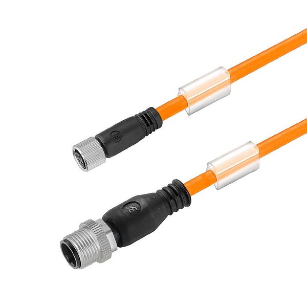 Sensor/actuator line, M12 / M8, Number of poles : 3, 1.5 m, Connecting line, Shielded: No, LED: No, Sheath material: PUR, Halogen: No image 1