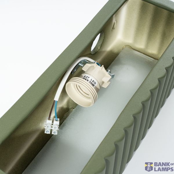 Wall lamp ceramic RIGATA olive green image 10