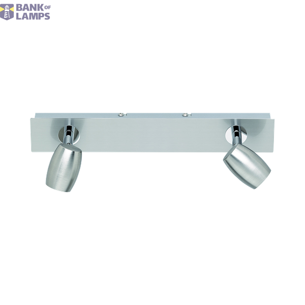 Michael spotlight 1-pc GU10 brushed steel image 1