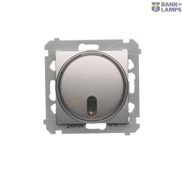 Remote controlled switch with relay, 8A, Silver matt, metalic image 1