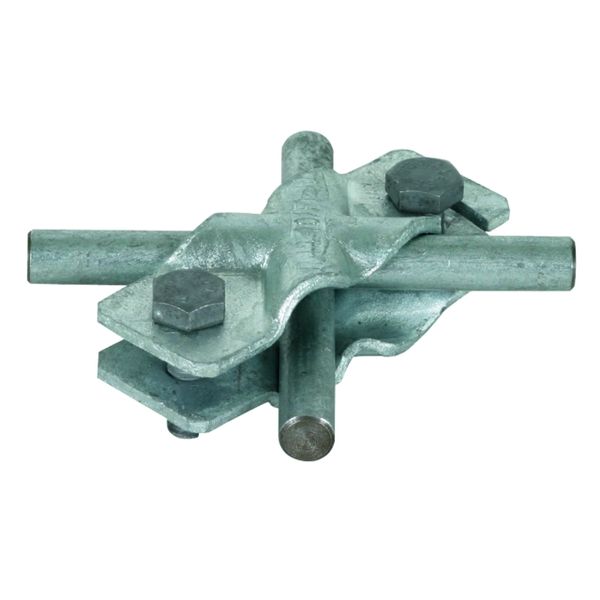 SVP clamp St/tZn f. Rd 8-10/8-10mm - Rd 8-10/Fl 30mm-Fl 30/30mm w/o in image 1