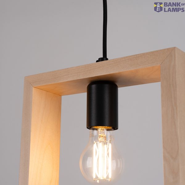 Pendant lamp ARIES natural wood image 3