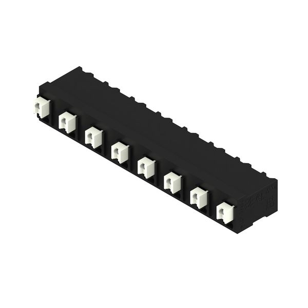 Printed circuit board terminals, 7.62 mm, Number of poles: 8, 90°, Solder pin length (l): 1.5 mm, black, PUSH IN with actuator, Clamping range, max. : 1.5 mm², Tube image 2