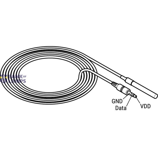 Temperature Sensor DS18B20 3.5 mm jack (1 meter) image 1